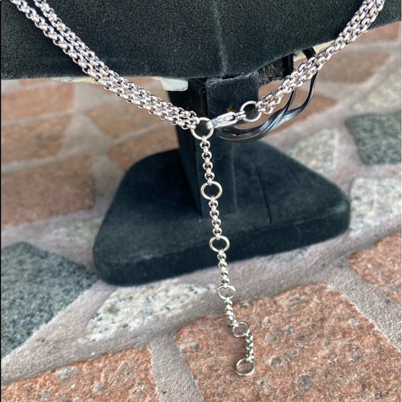 Mother of pearl up side down moon horns lunula maille handmade choker necklace - Picture 15 of 16